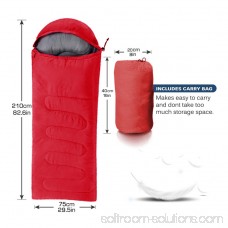 Comfortable Large Single Sleeping Bag Warm Soft Adult Waterproof Camping Sleeping Bag Compact Hiking Mummy Sleeping Bag 570751063